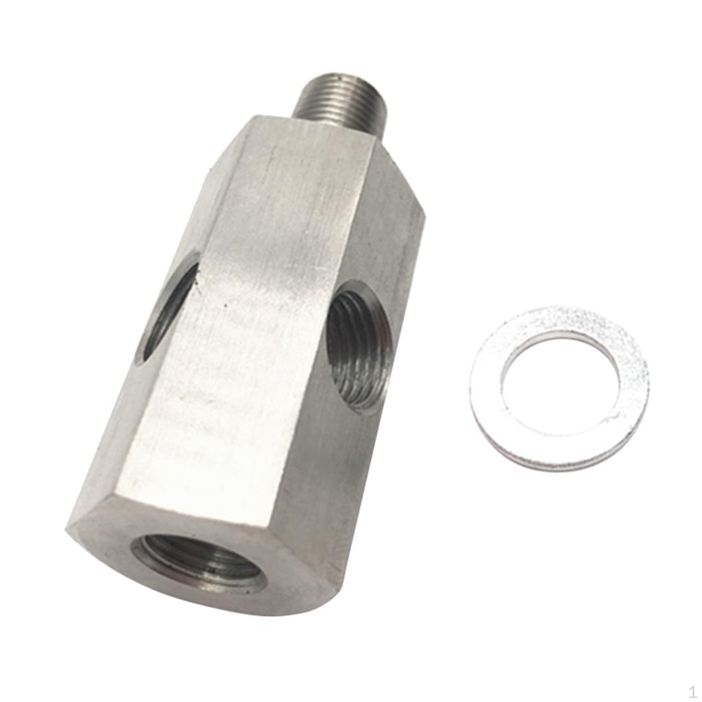 1/8 Inch BSPT Oil Pressure Sensor T Piece to NPT Adapter, Very Corrosion Resistant