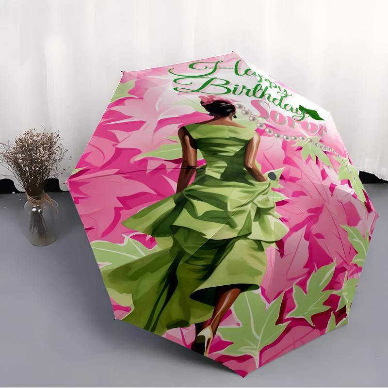 Printed AKA Logo5-Printed Folding Umbrella,Outdoor,Leisure,And Travel Umbrella,Durable Umbrella Fabric,Birthday And Holiday Gift