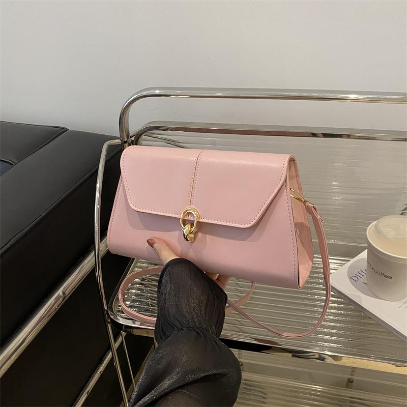 Petit sac carré tendance, sac à main texturé en PU, sac à bandoulière simple haut de gamme, sac à bandoulière polyvalent pour femme