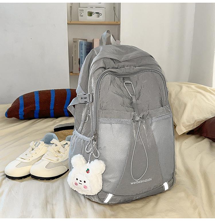 Schoolbag New Men's and Women's Outdoor Cycling Bag Hiking Backpack Personalized Large Capacity Breast Bag Tide Sports Backpack