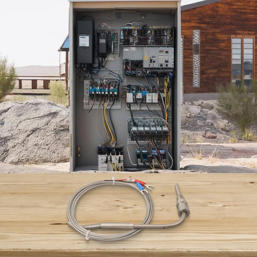 NPT Exhaust Probe K Type Thermocouple Adjustable Length Cable Inner Insulation