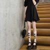 Bowknot Mid-Calf Hollow Out Cute French Girl Short Socks & Sweet Japanese Ruffled Leg Warmers