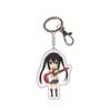 Cartoon Anime Hirasawa Yui Nakano Azus Acrylic Keychain Keyring Pendent Gift