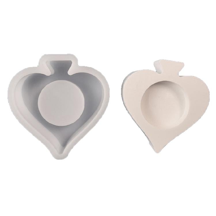 Ace of Spade Candle Holder Resins Molds Candlesticks Mould Soap Concrete Molds 1