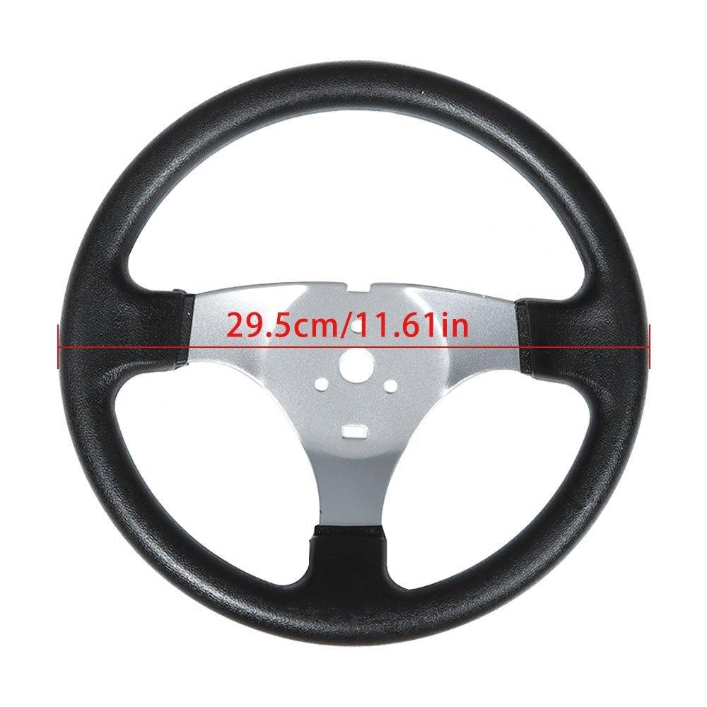 Fit For Go Kart Quad Parts 110cc Steering Wheel Assembly & Gear Rack Pinion New
