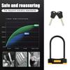 U-shaped Bike Lock With 2 Key Anti-theft Lock Zinc Alloy Convenient Motorcycle Scooter Cycing U Lock Bicycle Accessories