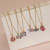 Small Pendant Jewelry Candy Ice Cream Rainbow Cloud Star Heart Flower BFF Joy Babe Charm Necklace Choker For Kids Girls Boy Gift