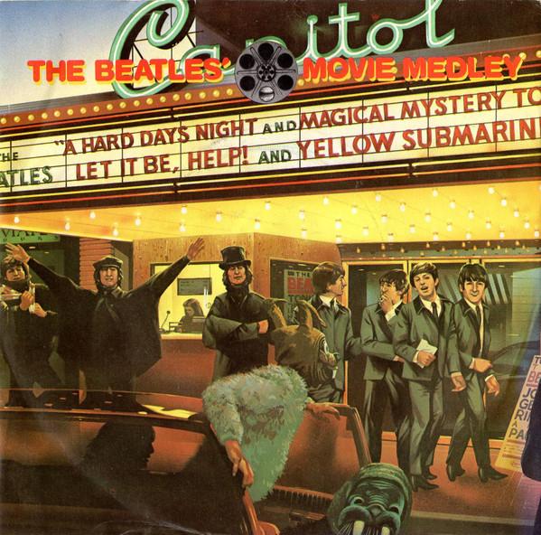 7inch Record BEATLES - The Beatles' Movie Medley R6055 Parlophone 1982 UK Rock Used