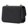 Tory Burch Eleanor Sculptural Decoration Flap With Magnetic Snap Leather Handheld Crossbody Shoulder Bag Small Women Bags Black 166169-001