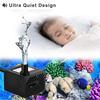 Low Noise Submersible Pump Colorful  LED Light Fish Tank Pump Aquarium Filter Pump  Fountain