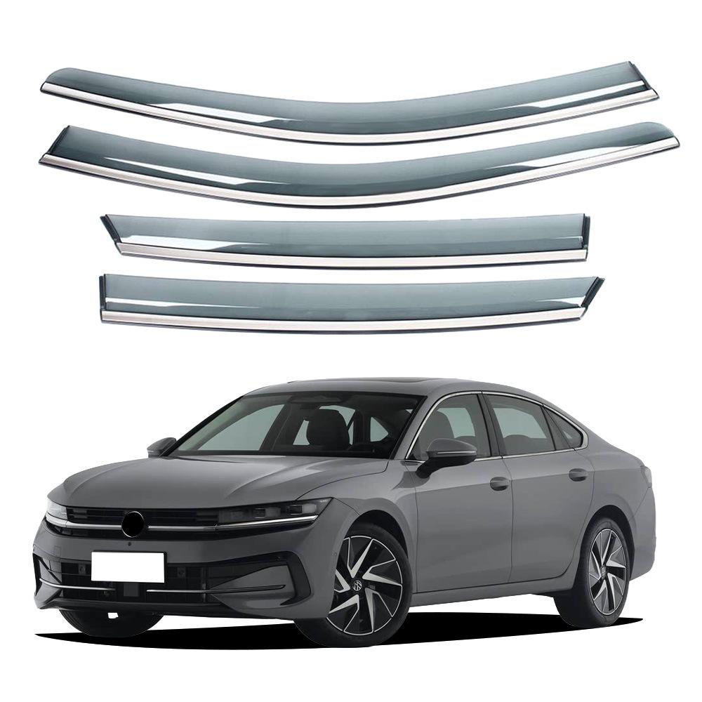 Volkswagen Magotan 2024 Rain Deflector with Bright Strip