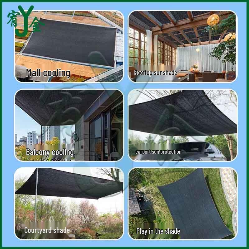 Thickened Black Outdoor Sun Shade Net