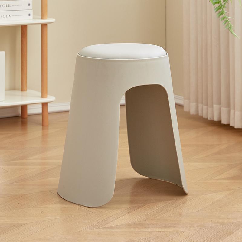 Modern Home Plastic Dining Chair Commercial Thickened Plastic Stool Soft Seat Restaurant Simple Chair