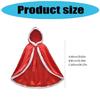 Princess Dressing up Costumes Princess Cloak with Hood Furs Short Hooded Cloak Cosplay Halloween Christmas Costumes