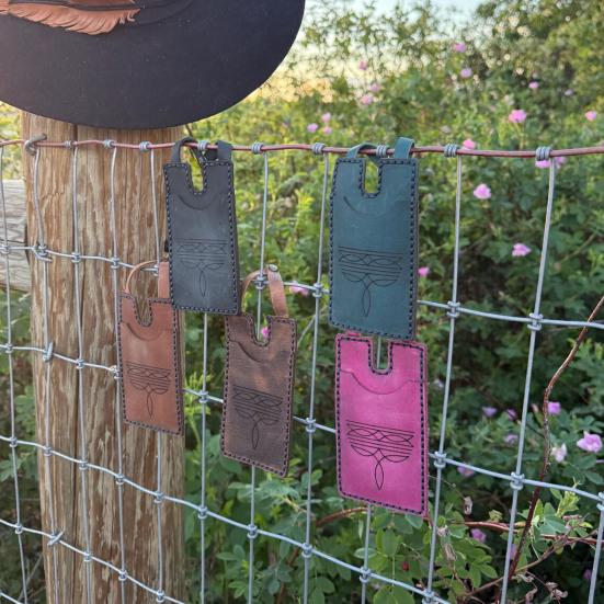 Western Boot Wallet for Women Handcrafted Credit Card Holder Portable Faux Leather Purse with Snap Straps for Rodeo Nights Country Concerts