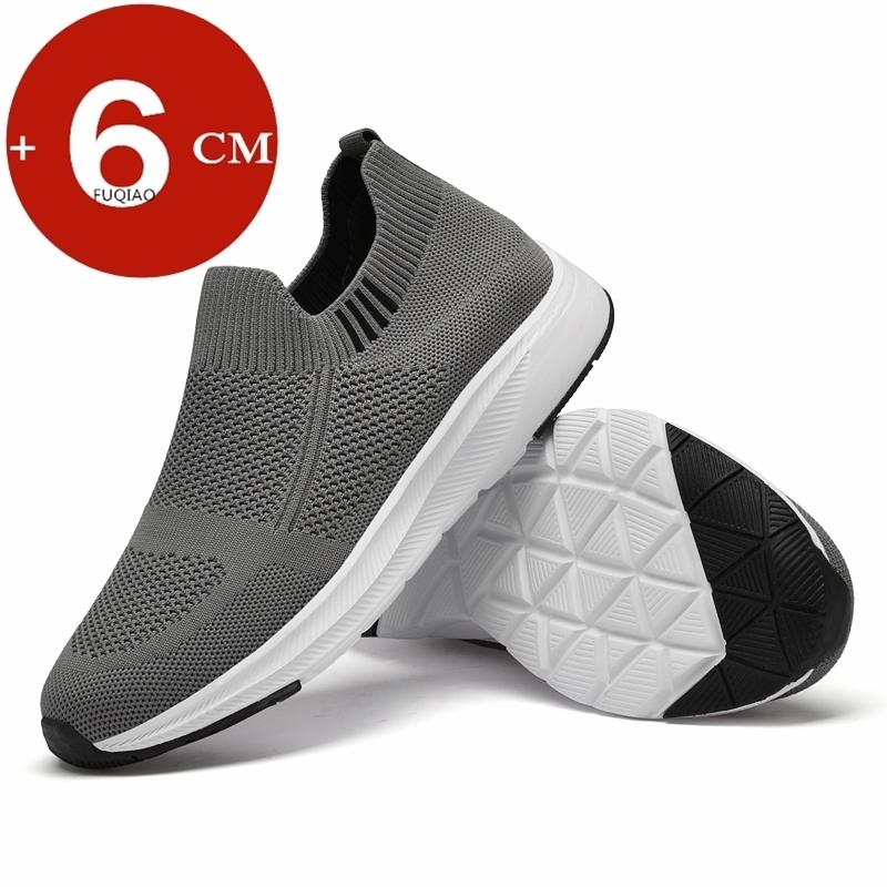 Fashion Summer Men Women Breathable Mesh Elevator Sneakers 6cm Height Increase Sports Unisex Casual Lightweight Comfortable Running Shoe