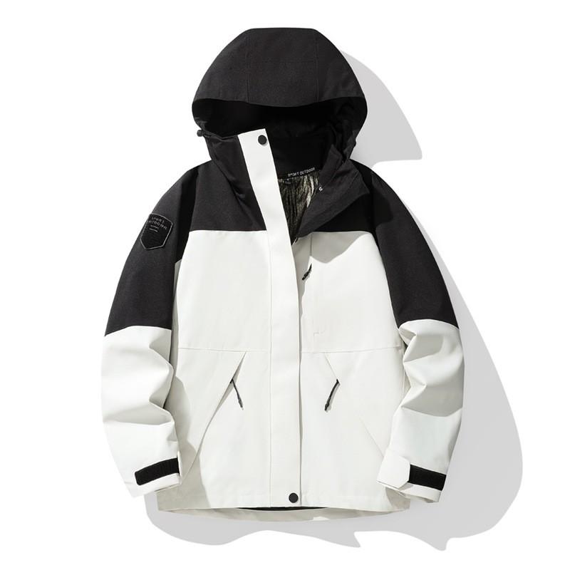Men Women 3-in-1 Waterproof Windproof Hooded Outdoor Jacket With Removable Fleece Liner Winter Hiking