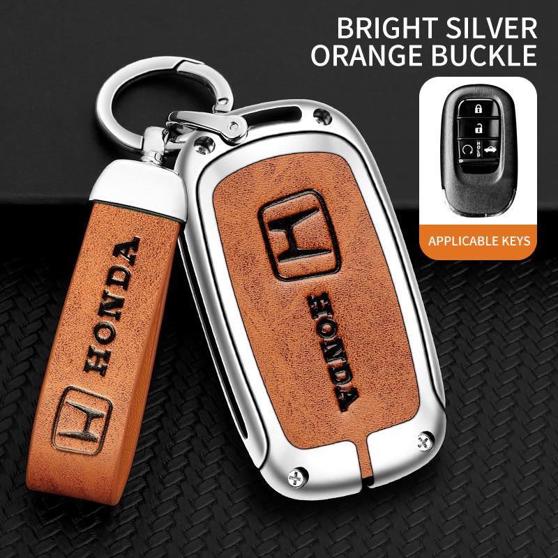 Fashion Car Key Case Cover for Honda Crv Binzhi Ling Pai XRV Xiangyu Smart Remote Protector Keychain Interior Accessories