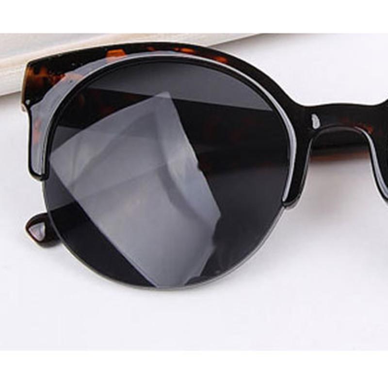Stylish Semi-circular Frame Sunglasses Retro Cat Eye Women Sunglasses With Uv400 Protection