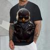 New 3d Animal Printed Men's T-Shirt Retro Casual Male Clothing Summer Loose Breath Short Sleeve Tees Oversized Sports Shirt