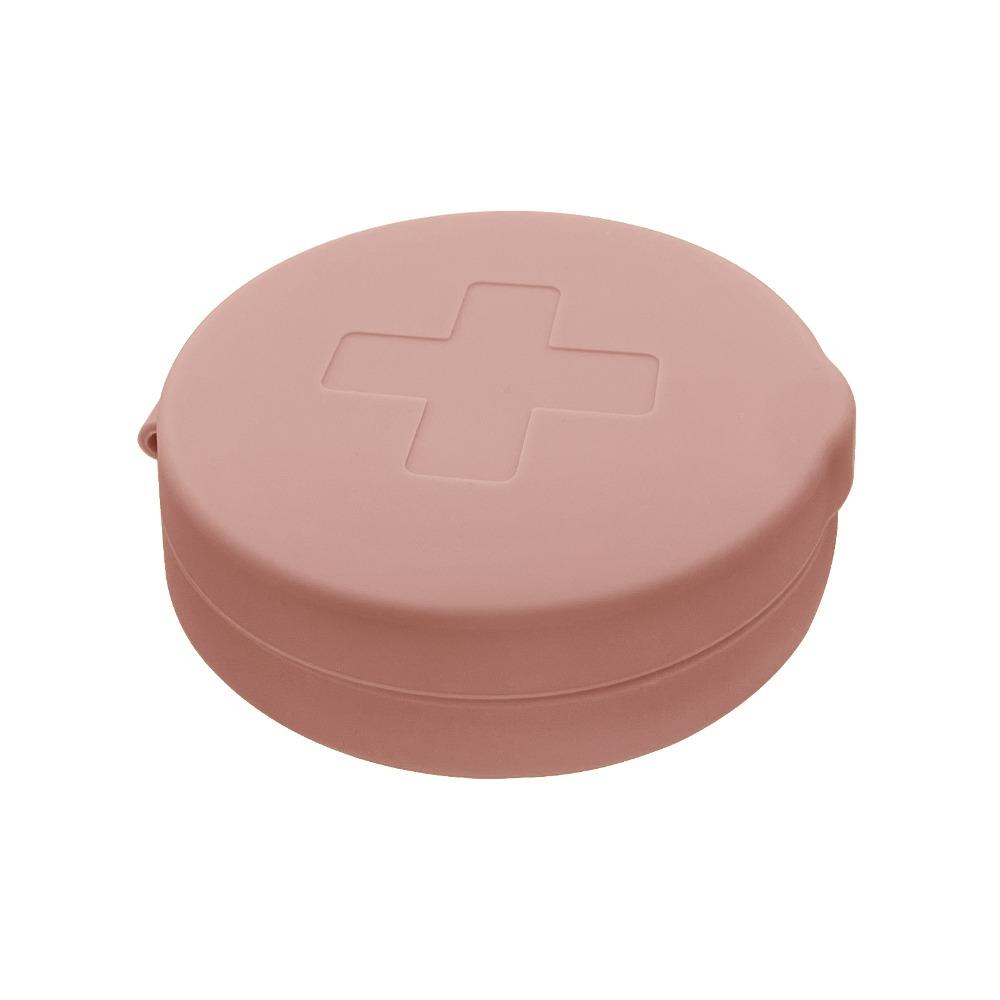 Round Shape Pill Organizer Silicone Supplement Organizer  Vitamin Cod Liver Oil Storage