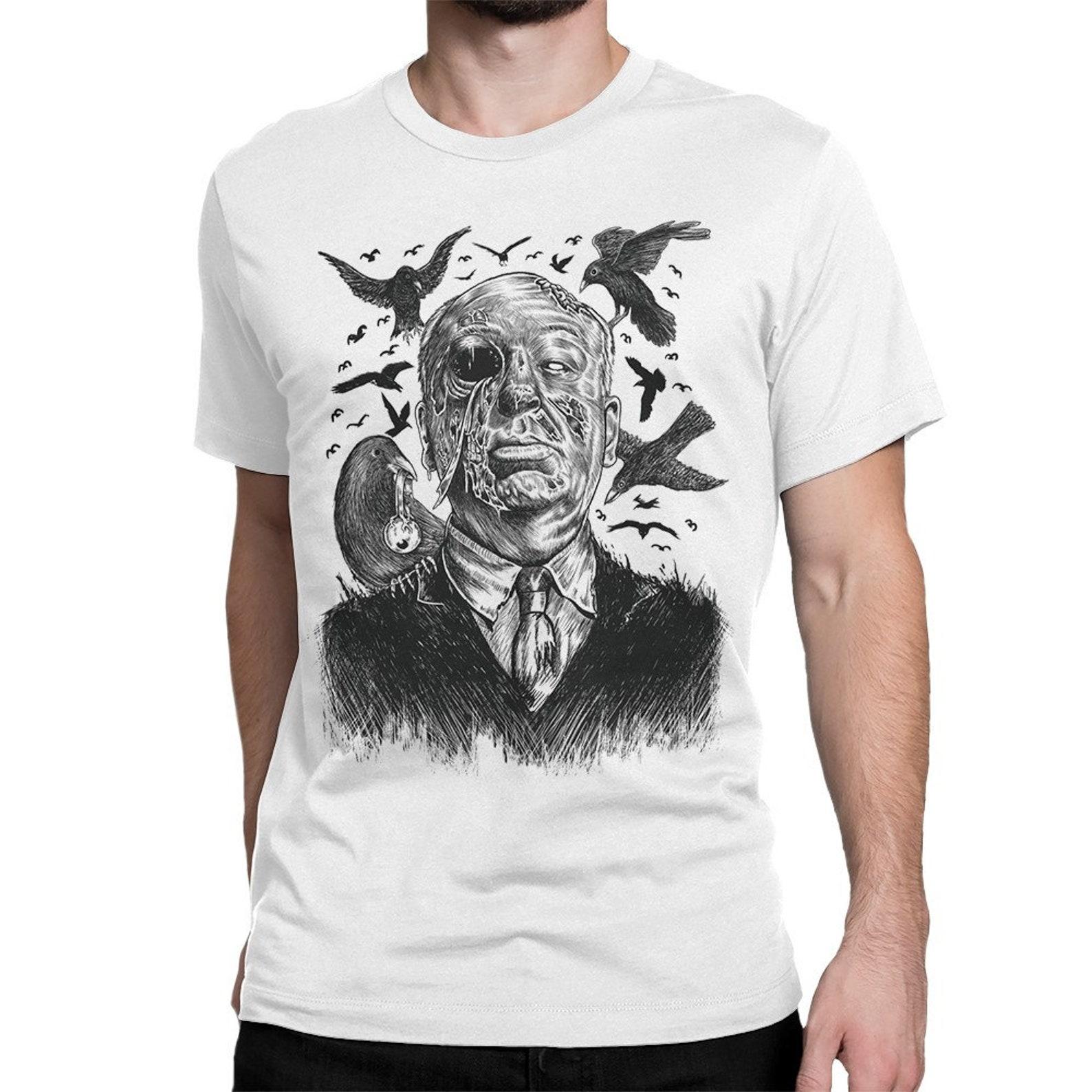 Alfred Hitchcock The Birds Art T-Shirt, Men s and Women s Sizes (drsh-167) L