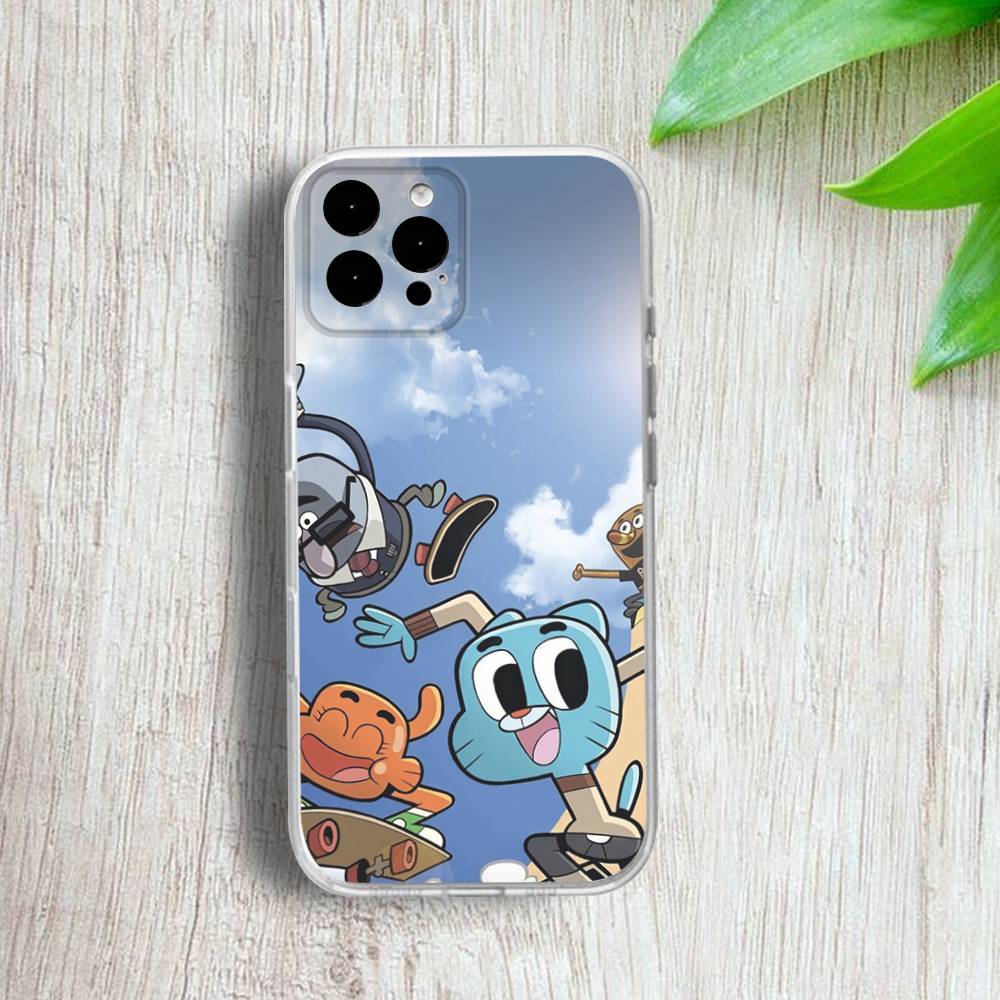 A-Amazing W-World Gumball Phone Case For iPhone 17,16,15,14,13,12,11 Pro,Max,Plus,X,XS,XR,SE4,E Mini Transparent Soft Cover