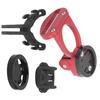 Bike Computer Stem Extension Bracket Aluminium Alloy with Flashlight Clip Bracket AdapterRed