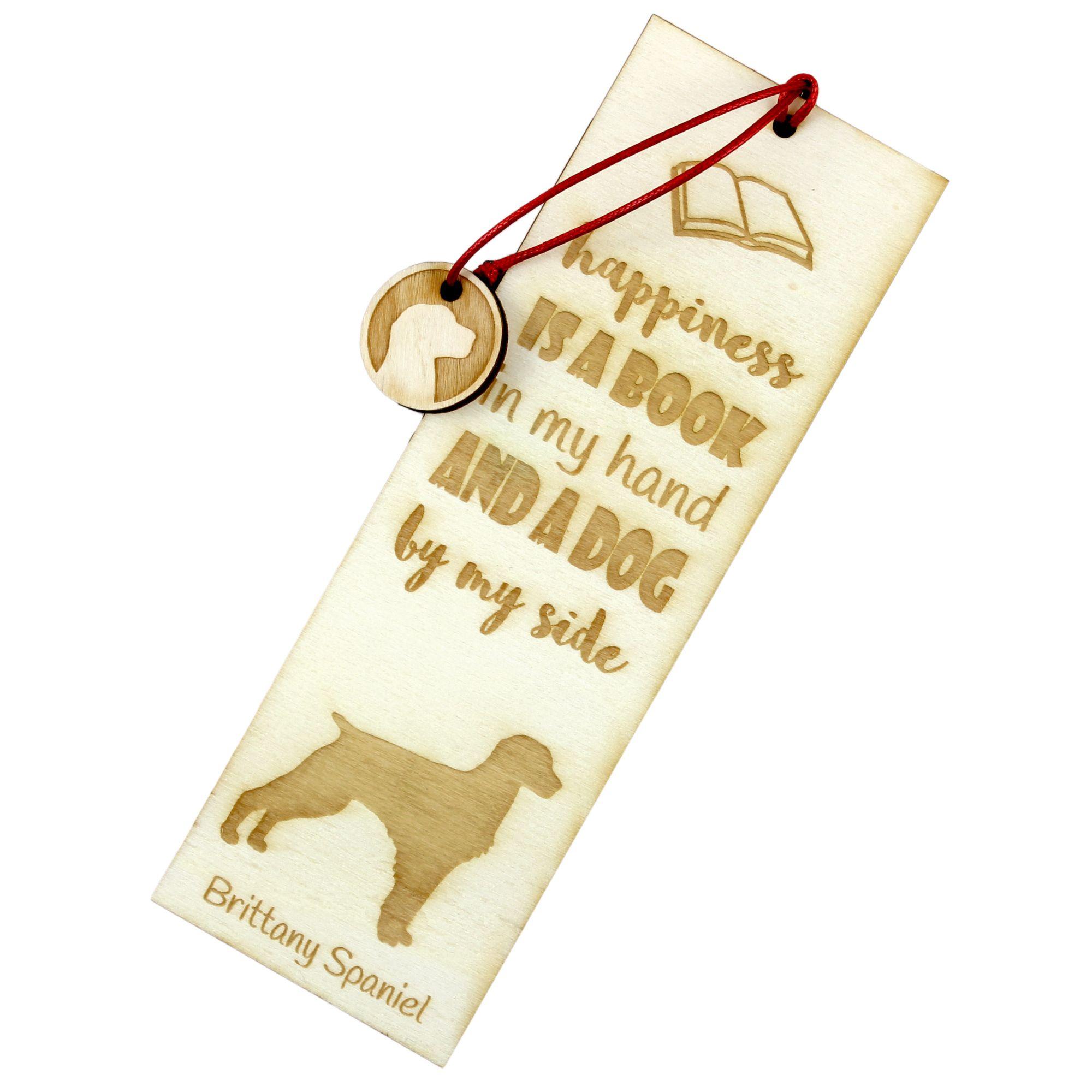 

Brittany Spaniel, Brittany Wiegref - dog bookmark, personalized bookmark, dog gadget for Art-Dog brand readers