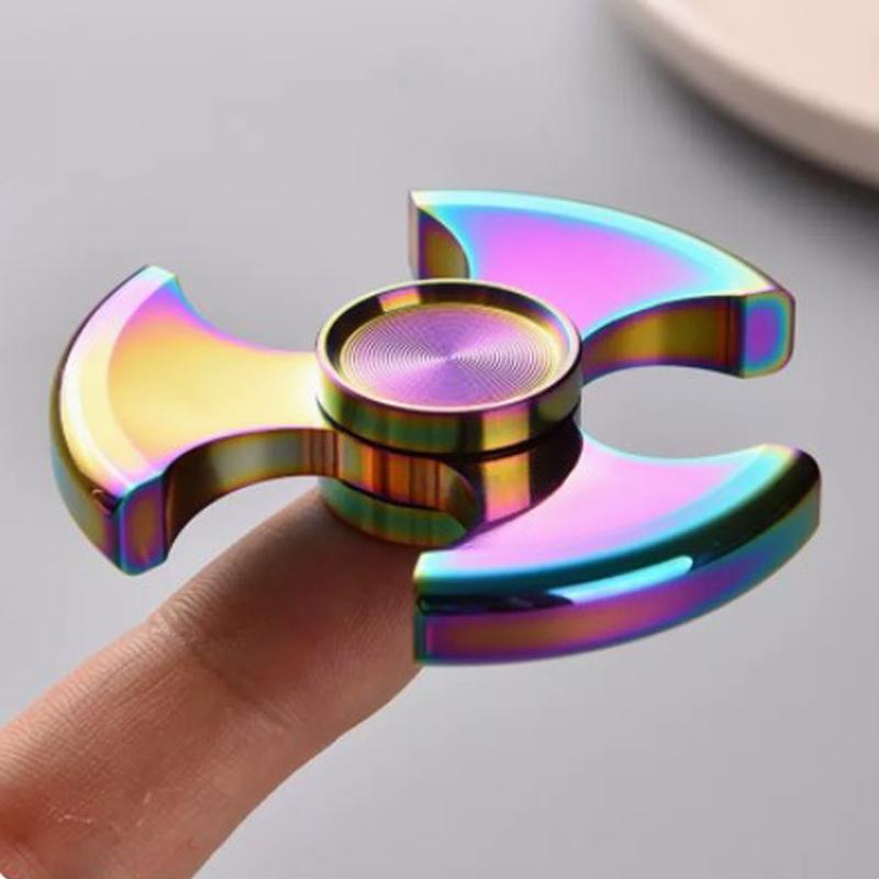 Spinner Fidget Stainless Steel Stress Easing Toys Anxiety Therapy Edc Gadgets Cool Stuff For Kids Adults For Kids Adults Children's Birthday Gift