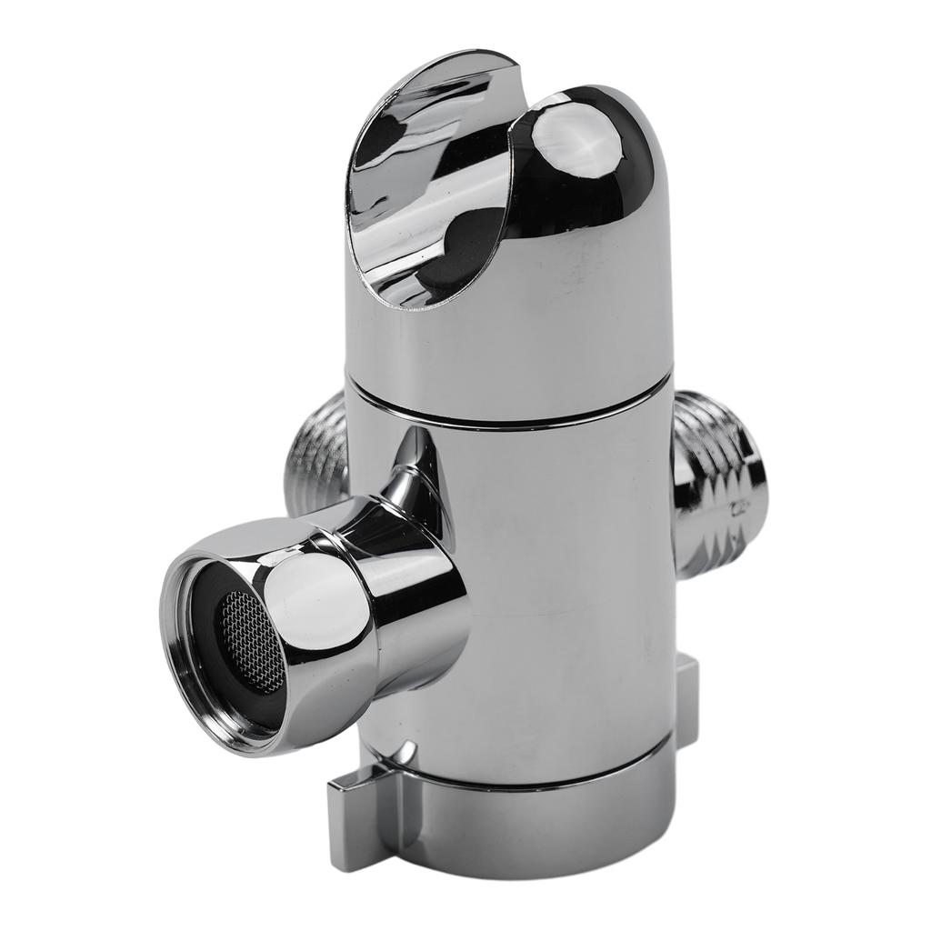 ABS Fix Bracket 3-Way Valve Sprayer Arm Mount ShowerHead Diverter Bathroom Shower Diverter Valve Water Tap Adapter Connector