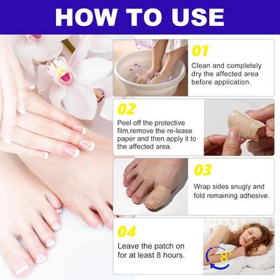 Multifunktionale Hydrogel Nagelpflege-Sticker für Onychomykose und eingewachsene Zehennägel