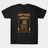 Men Black Print T-shirt Hattori Hanzo Steel No-Cut Transfer Paper Print Cotton Tshirt