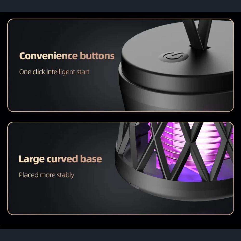 Electric Shock Mosquito Killer Lamp Outdoor Atmosphere Light Mosquito Repellent Safe Efficient Home Mosquito Zapper Household