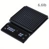 1 High-precision Battery-powered Kitchen Scale with Timer, ABS Material, Multi-functional Electronic Scale for Weighing Coffee, Roasting, Etc