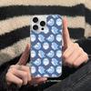 Cute anime Shark Phone Case For iPhone 17 16 15 14 13 12 11 Pro Max Plus Satin Colorful Cover