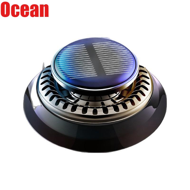 Solar Car Aromatherapy Ornament Car Essential Oils Diffusers Long Lasting Rotating Deodorizing Interior Accessories