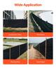 Silt Fence Fabric Roll, 0.91 x 152.4 m Erosion Control Fencing, Industrial Grade Tough Polypropylene Fabrics for Sediment Retention, Temporary Fabric