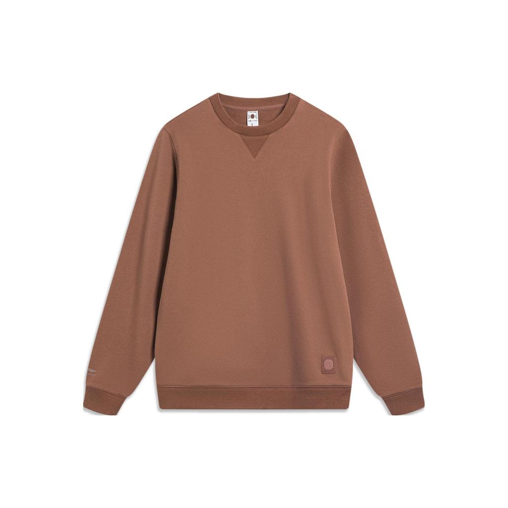 Li Ning Sweatshirt Men's Milk Coffee Umber AWDT965-5