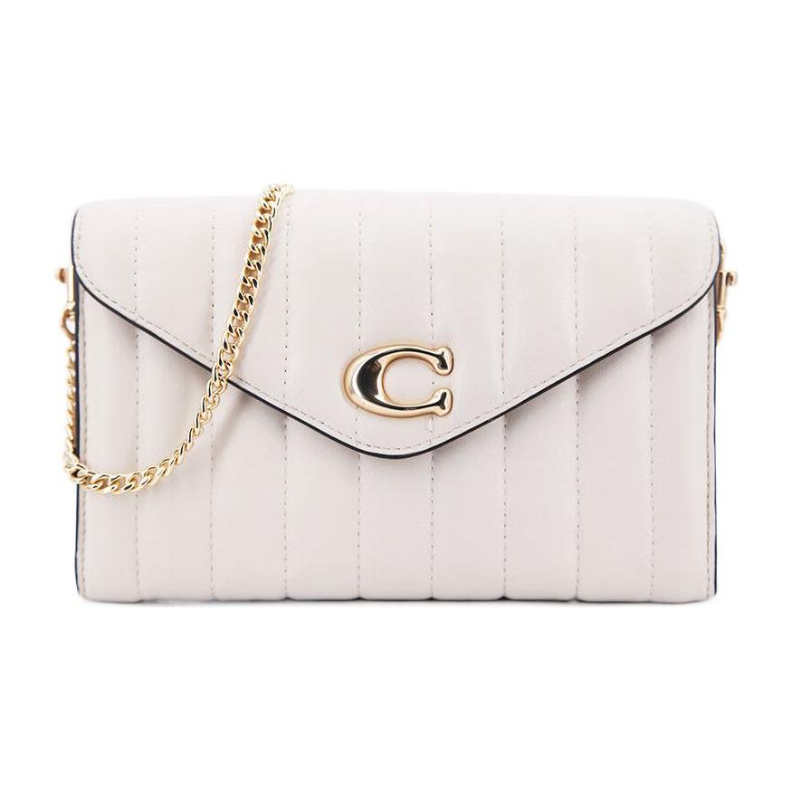 New COACH Tammie Leather Handheld Shoulder Bag Crossbody Bag Small Size Women's Pink White C6887-IMCHK