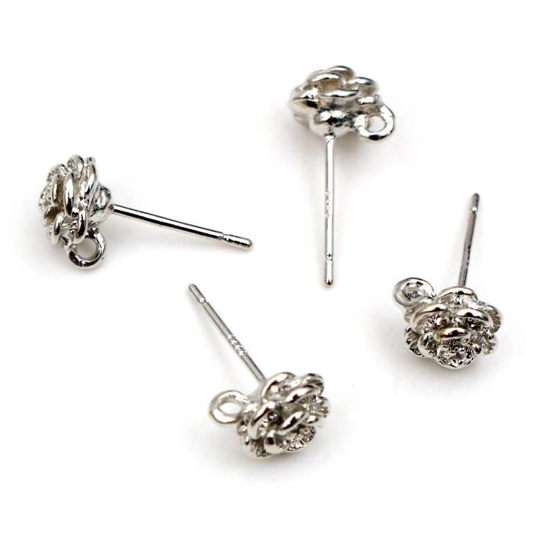 

10pcs ( 5pairs) 9*6mm Bright Silver Plated Gold Ear Hooks Earring Wires for Handmade Women Fashion 2025 New Arrival