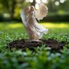 Angel Ornaments, White Flower Fairies, Garden Decorations, Home and Courtyard Floor Decorations, Potted Plant Beautification Props
