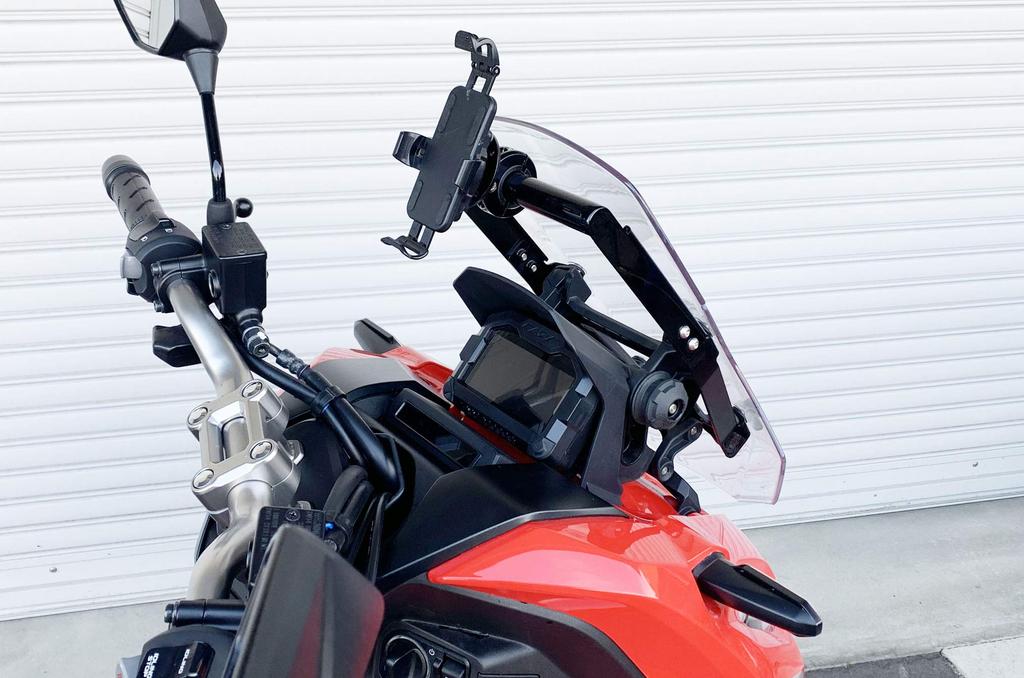 Kijima Bike Parts Stay Handle Mount Bar Steel Black ADV150('19-)22.2mm 204-0703