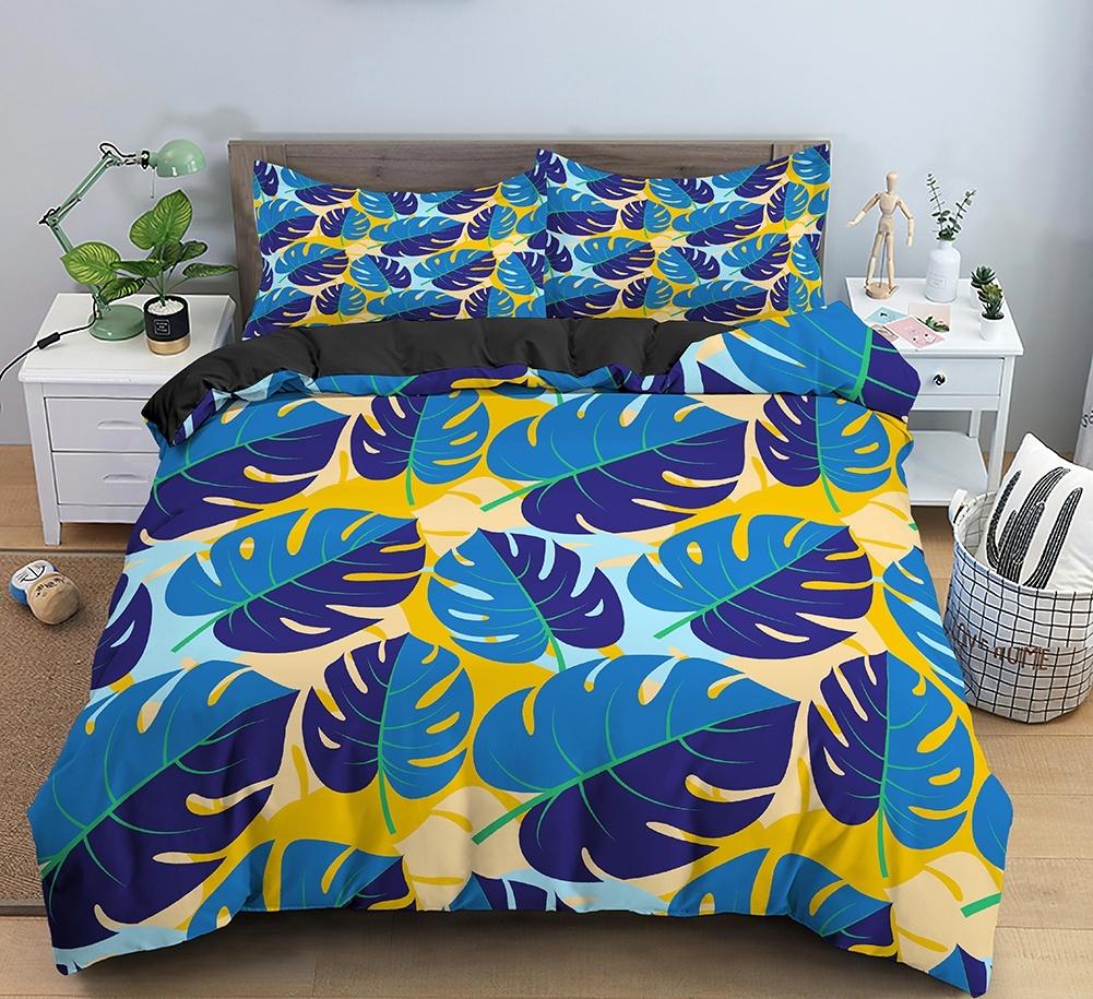 3d HD Printed Duvet Cover Queen King Size Watercolor Floral Set for Girls Teens Room Decor 3 Piece Set with 2 Pillowcases