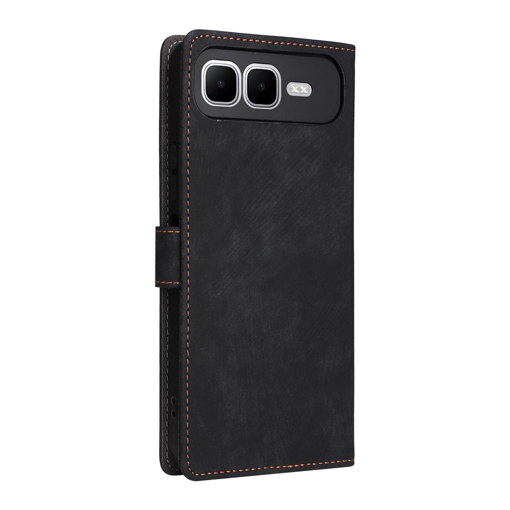 For Infinix Smart 10 Plus Case Wallet RFID Blocking PU Leather Phone Cover Stand with Strap