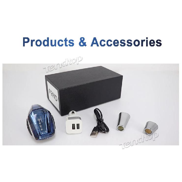 Araba Evrensel Kristal Saplı LED Vites Topuzu Lada Toyota Renault Honda VW SEAT SKODA 8 10 12MM Dişli Saplı Vites Topuzu