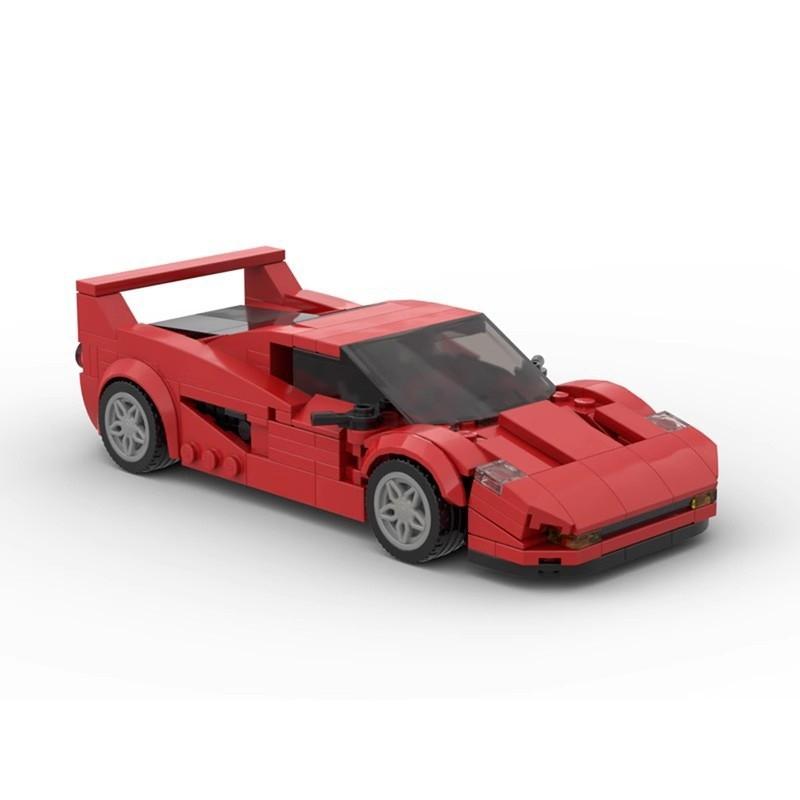 MOC Building Blocks Classic Speed Series 8-Grid Sports Car Model DIY Assembly Bricks Toy