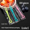Individually Wrapped Disposable Transparent Plastic Fruit and Cake Forks - Elegant Skewers and Picks
