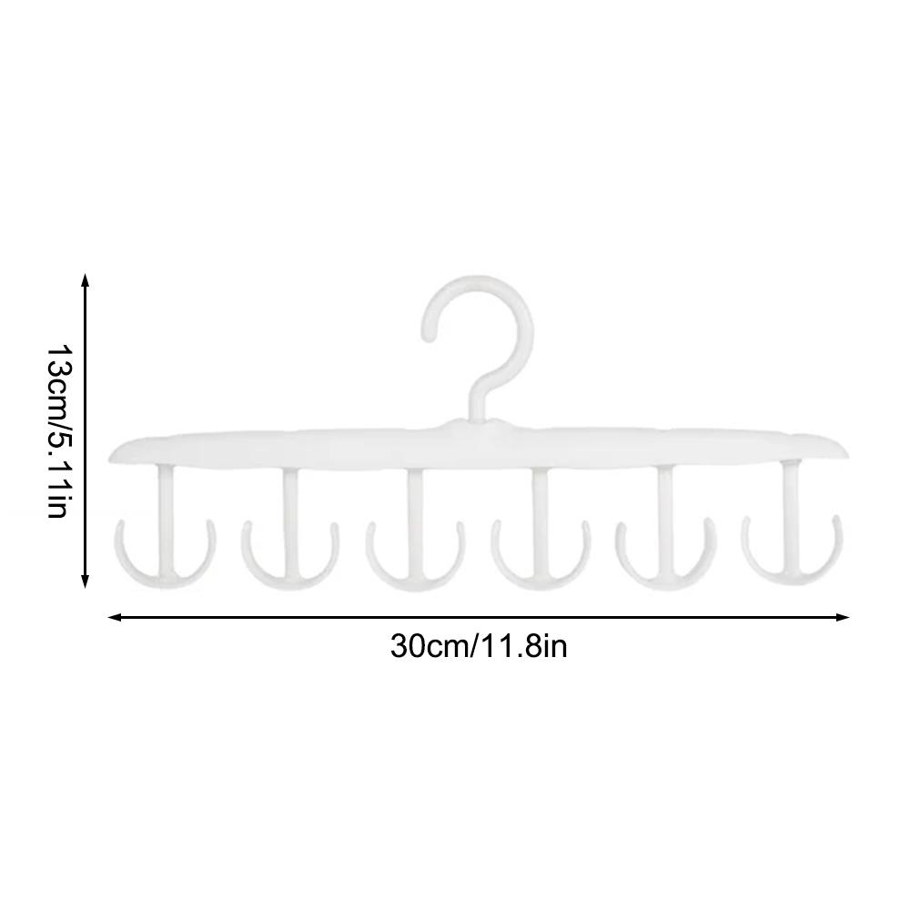 12 cârlige se pot roti Umeraș cu cârlig multifuncțional, potrivit pentru pălării, genți, bretele, eșarfe, cravate, umeraș de depozitare de uz casnic