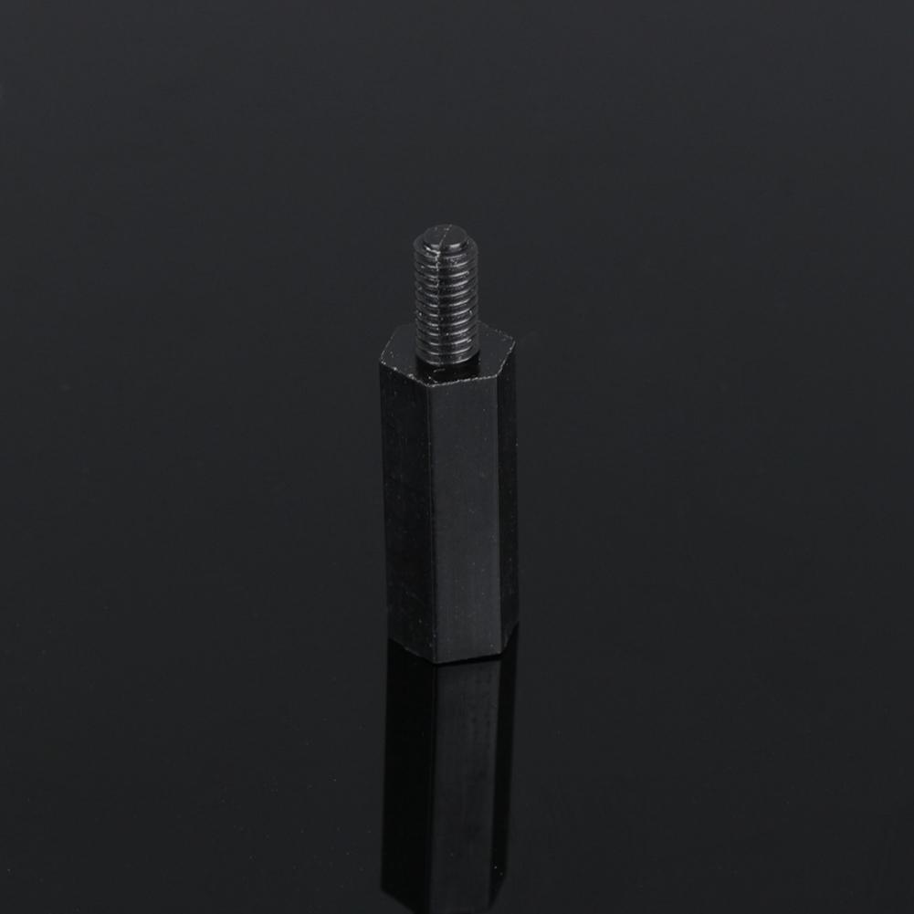 180pcs Black Nylon M3 Hex Column Male Female Standoff Spacer Screw Nut Kit Box